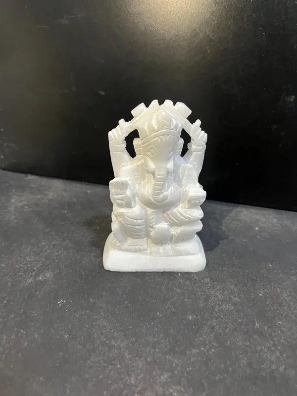 4_nch_White_Marble_Ganesh_Idol/Murti_Left_Trunk_for_Home_Temple_and_Gifting_(Size_-4")