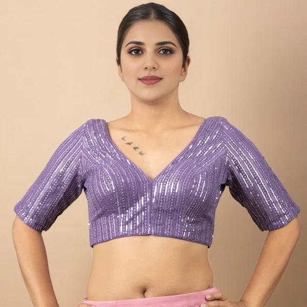 Purple_Georgette_Half_Sleeve_Embriodered_Blouse_For_Women