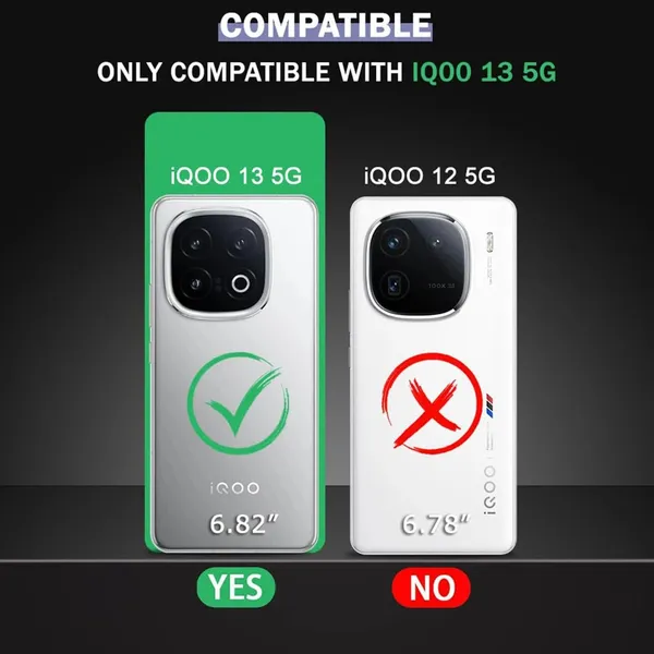 Back_Case_Cover_For_Iqoo_13_5g_Slim_Anti_Yellow_Protective_Shock_Proof_Bumper_Hybrid_Pc_With_Tpu_Frame_Transparent_Clear