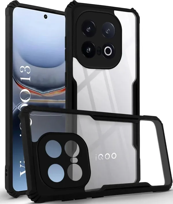 Back_Case_Cover_For_Iqoo_13_5g_Slim_Anti_Yellow_Protective_Shock_Proof_Bumper_Hybrid_Pc_With_Tpu_Frame_Transparent_Clear