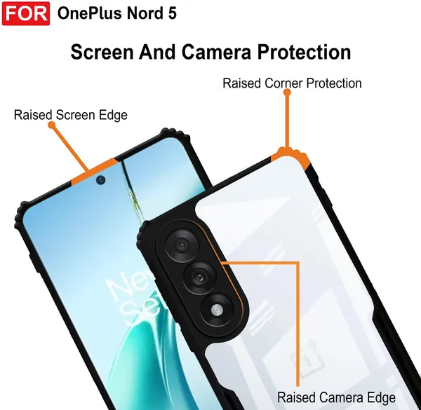 Back_Case_Cover_For_Oneplus_Nord_5__Slim_Anti_Yellow_Protective___Shockproof_Bumper___Hybrid_Pc_Plus_Tpu_Frame___Transparent_Clear