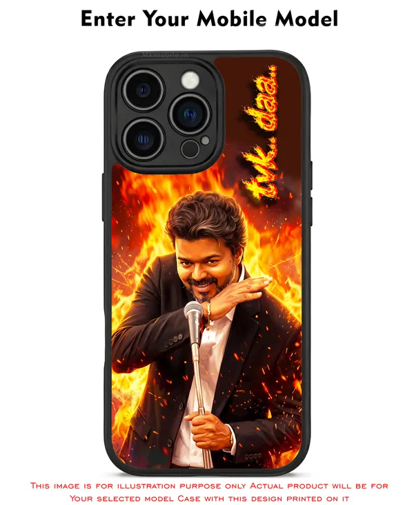 Tamil_Nadu_Muthalamaichar_C_Joseph_Vijay_Thalapathy_On_Fire_With_Tvk_daa_Text_Design_Printed_Premium_Glossy_Back_Case_Cover_With_Camera_Protection_MK000566_Bx