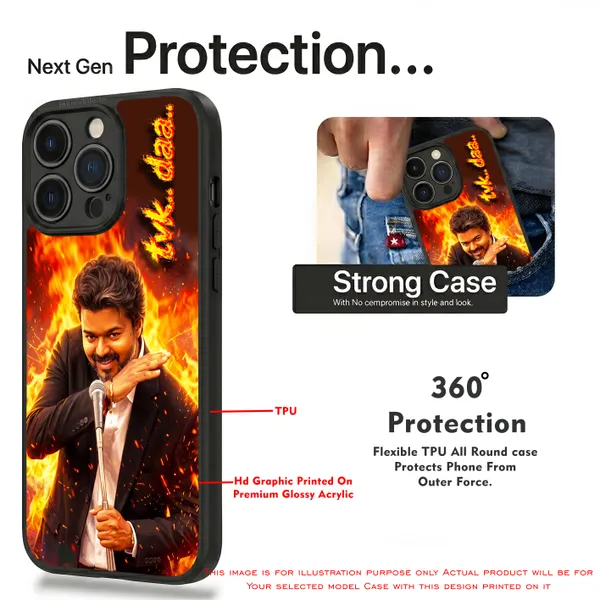 Tamil_Nadu_Muthalamaichar_C_Joseph_Vijay_Thalapathy_On_Fire_With_Tvk_daa_Text_Design_Printed_Premium_Glossy_Back_Case_Cover_With_Camera_Protection_MK000566_Bx
