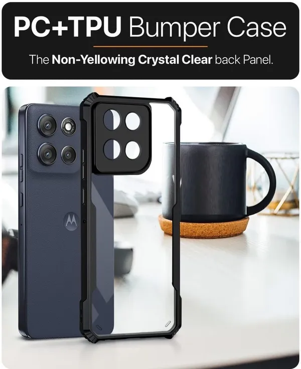 Back_Case_Cover_For_Moto_G67_Power__G67_5g__G57_Power__G57_5g_Slim_Anti_Yellow_Protective_Shock_Proof_Bumper_Hybrid_Pc_With_Tpu_Frame_Transparent_Clear