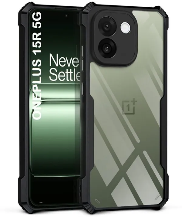 Back_Case_Cover_For_Oneplus_15r_5g_Slim_Anti_Yellow_Protective_Shock_Proof_Bumper_Hybrid_Pc_With_Tpu_Frame_Transparent_Clear