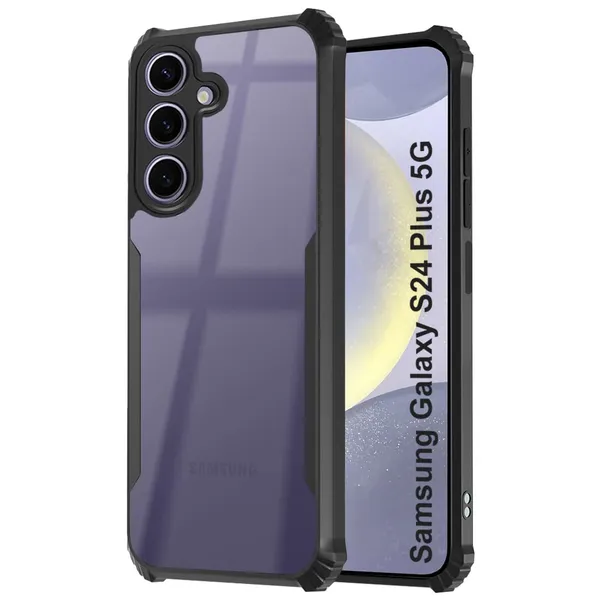 Back_Case_Cover_For_Samsung_S24_Plus_5g_Slim_Anti_Yellow_Protective_Shock_Proof_Bumper_Hybrid_Pc_With_Tpu_Frame_Transparent_Clear