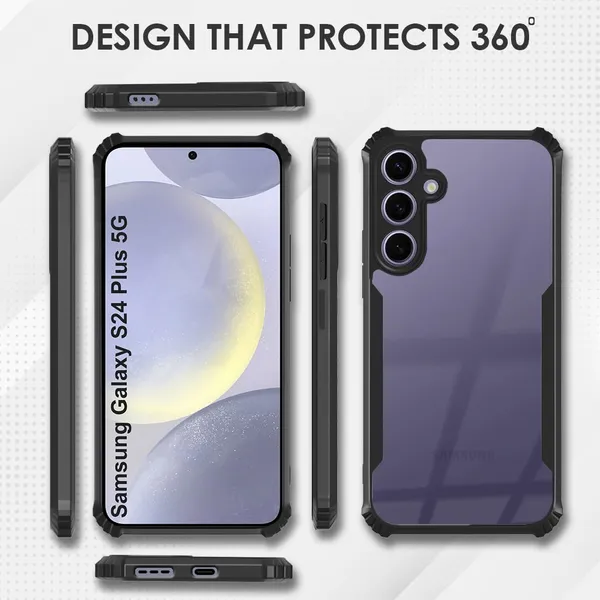 Back_Case_Cover_For_Samsung_S24_Plus_5g_Slim_Anti_Yellow_Protective_Shock_Proof_Bumper_Hybrid_Pc_With_Tpu_Frame_Transparent_Clear