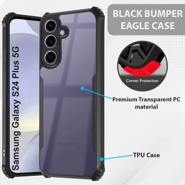 Back_Case_Cover_For_Samsung_S24_Plus_5g_Slim_Anti_Yellow_Protective_Shock_Proof_Bumper_Hybrid_Pc_With_Tpu_Frame_Transparent_Clear