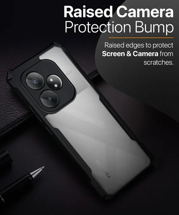 Back_Case_Cover_For_Realme_Gt_6t_Slim_Anti_Yellow_Protective_Shock_Proof_Bumper_Hybrid_Pc_With_Tpu_Frame_Transparent_Clear