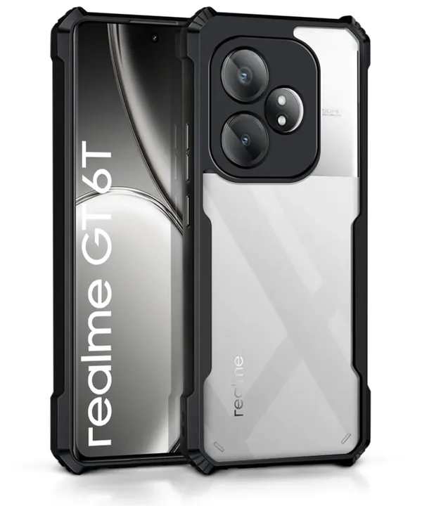 Back_Case_Cover_For_Realme_Gt_6t_Slim_Anti_Yellow_Protective_Shock_Proof_Bumper_Hybrid_Pc_With_Tpu_Frame_Transparent_Clear