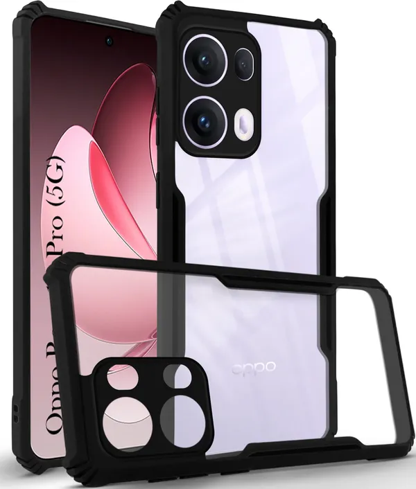 Back_Case_Cover_For_Oppo_Reno_13_Pro_5g_Slim_Anti_Yellow_Protective_Shock_Proof_Bumper_Hybrid_Pc_With_Tpu_Frame_Transparent_Clear