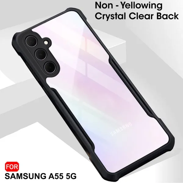 Back_Case_Cover_For_Samsung_A55_5g_Slim_Anti_Yellow_Protective_Shock_Proof_Bumper_Hybrid_Pc_With_Tpu_Frame_Transparent_Clear