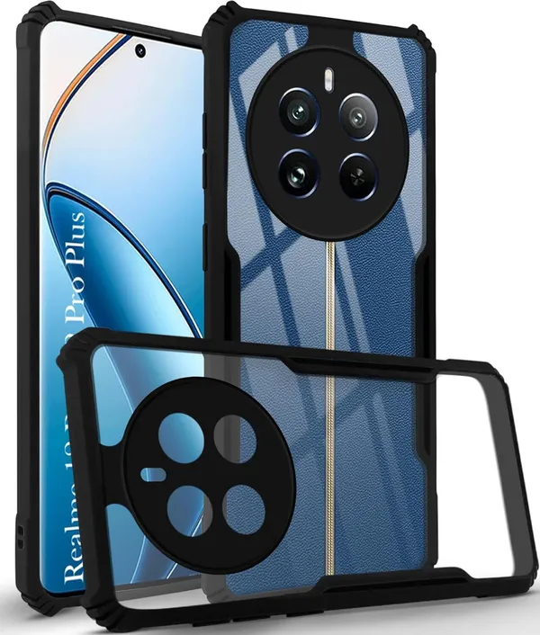 Back_Case_Cover_For_Realme_12_Pro_/_12_Pro_Plus__Slim_Anti_Yellow_Protective___Shockproof_Bumper___Hybrid_Pc_Plus_Tpu_Frame___Transparent_Clear