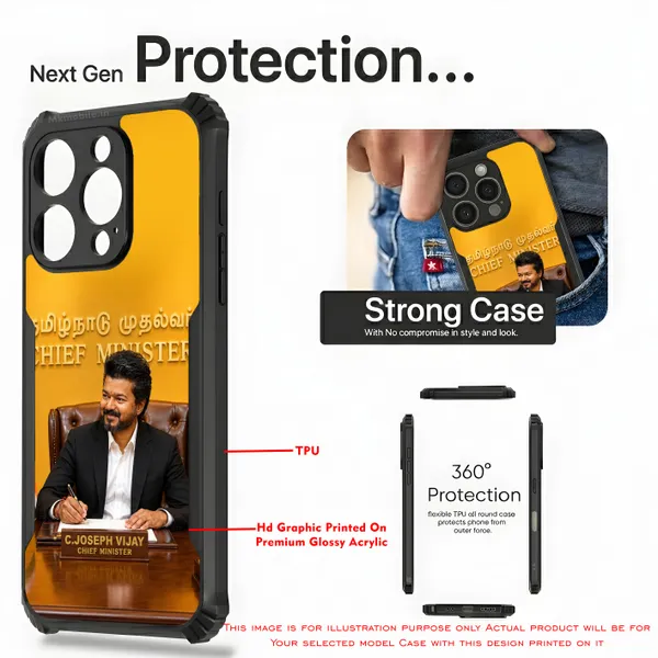 Tvk_Cm_C_Joseph_Vijay_Thalapathy_Design_Printed_Bumper_Glossy_Back_Case_Cover_With_Camera_Protection_Mk000198_Ip
