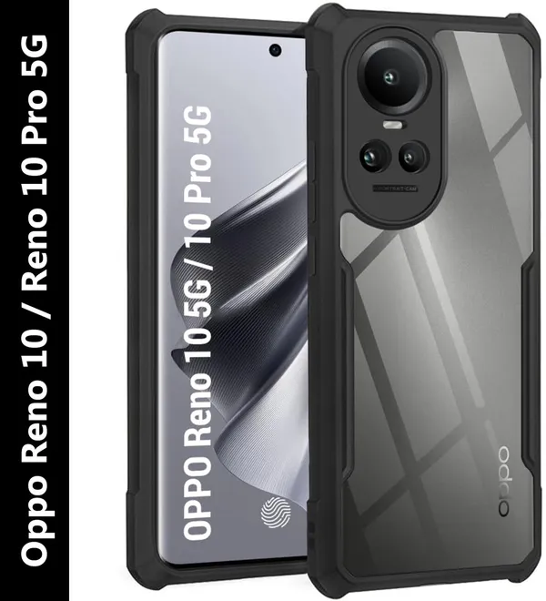 Back_Case_Cover_For_Oppo_Reno_10_Pro__Slim_Anti_Yellow_Protective___Shockproof_Bumper___Hybrid_Pc_Plus_Tpu_Frame___Transparent_Clear