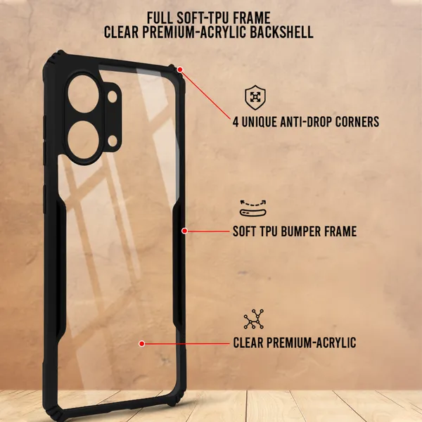 Back_Case_Cover_For_Redmi_Poco_X8_Pro_Max__Slim_Anti_Yellow_Protective___Shockproof_Bumper___Hybrid_Pc_Plus_Tpu_Frame___Transparent_Clear