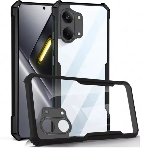 Back_Case_Cover_For_Redmi_Poco_X8_Pro_Max__Slim_Anti_Yellow_Protective___Shockproof_Bumper___Hybrid_Pc_Plus_Tpu_Frame___Transparent_Clear