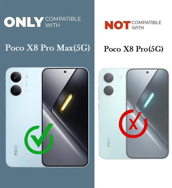 Back_Case_Cover_For_Redmi_Poco_X8_Pro_Max__Slim_Anti_Yellow_Protective___Shockproof_Bumper___Hybrid_Pc_Plus_Tpu_Frame___Transparent_Clear