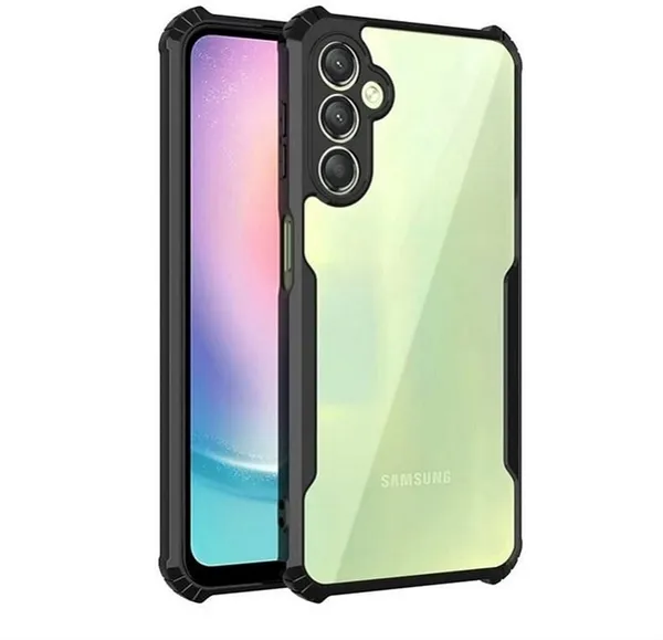 Back_Case_Cover_For_Samsung_S25_Plus__Slim_Anti_Yellow_Protective___Shockproof_Bumper___Hybrid_Pc_Plus_Tpu_Frame___Transparent_Clear