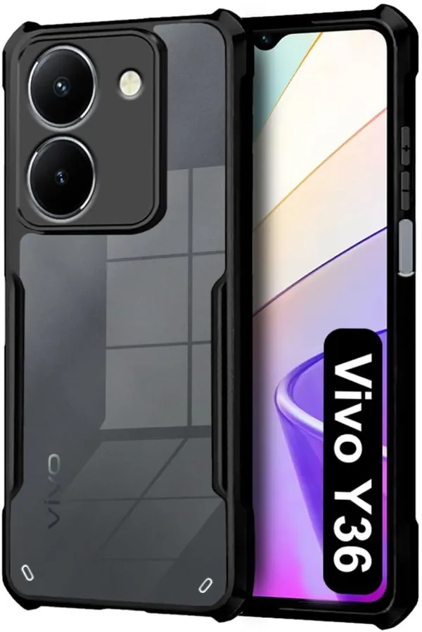 Back_Case_Cover_For_Vivo_Y36_4g_Slim_Anti_Yellow_Protective_Shock_Proof_Bumper_Hybrid_Pc_With_Tpu_Frame_Transparent_Clear