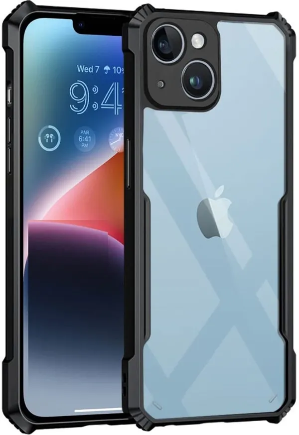 Back_Case_Cover_For_Iphone_13__Slim_Anti_Yellow_Protective___Shockproof_Bumper___Hybrid_Pc_Plus_Tpu_Frame___Transparent_Clear