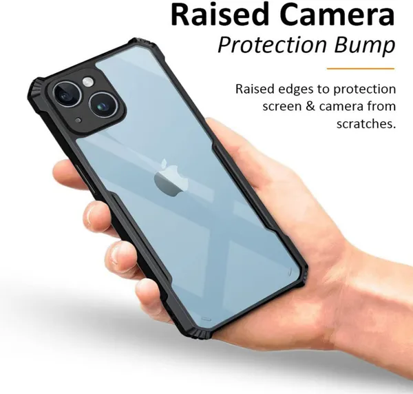 Back_Case_Cover_For_Iphone_14__Slim_Anti_Yellow_Protective___Shockproof_Bumper___Hybrid_Pc_Plus_Tpu_Frame___Transparent_Clear