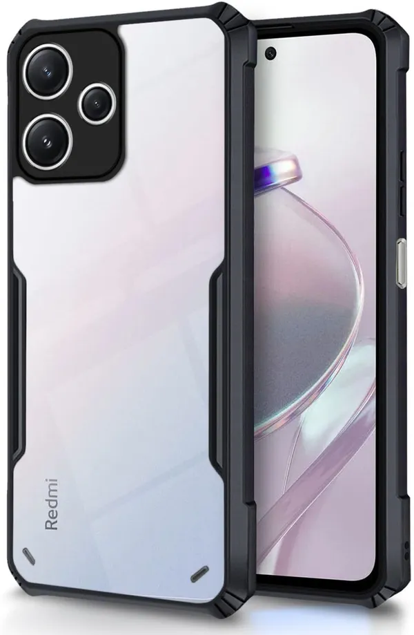 Back_Case_Cover_For_Redmi_Note_12_5g_Slim_Anti_Yellow_Protective_Shock_Proof_Bumper_Hybrid_Pc_With_Tpu_Frame_Transparent_Clear