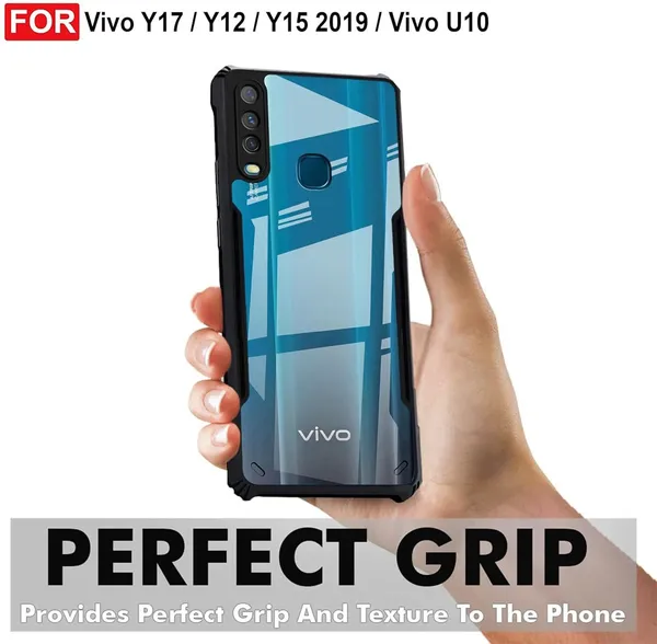 Back_Case_Cover_For_Vivo_Y12_4g_/_Y15_4g_/_Y17_4g_Slim_Anti_Yellow_Protective_Shock_Proof_Bumper_Hybrid_Pc_With_Tpu_Frame_Transparent_Clear