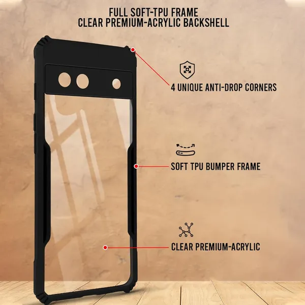 Back_Case_Cover_For_Google_Pixel_8a_Slim_Anti_Yellow_Protective_Shock_Proof_Bumper_Hybrid_Pc_With_Tpu_Frame_Transparent_Clear