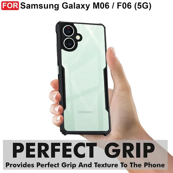 Back_Case_Cover_For_Samsung_F06_5g_/_M06_5g_Slim_Anti_Yellow_Protective_Shock_Proof_Bumper_Hybrid_Pc_With_Tpu_Frame_Transparent_Clear
