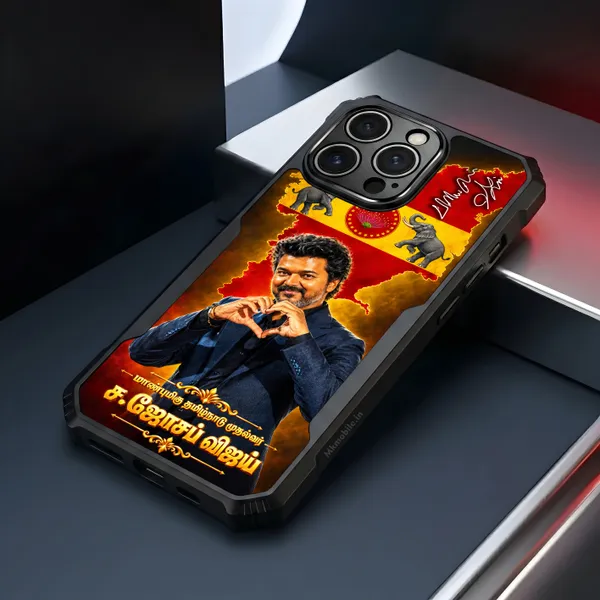 Cm_C_Joseph_Vijay_Thalapathy_Tvk_On_Fire_Design_Printed_Bumper_Glossy_Back_Case_Cover_With_Camera_Protection_Mk000615_Ip