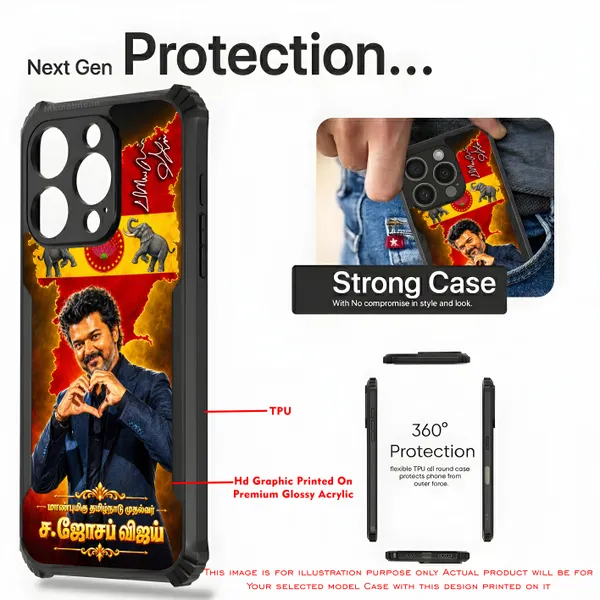 Cm_C_Joseph_Vijay_Thalapathy_Tvk_On_Fire_Design_Printed_Bumper_Glossy_Back_Case_Cover_With_Camera_Protection_Mk000615_Ip