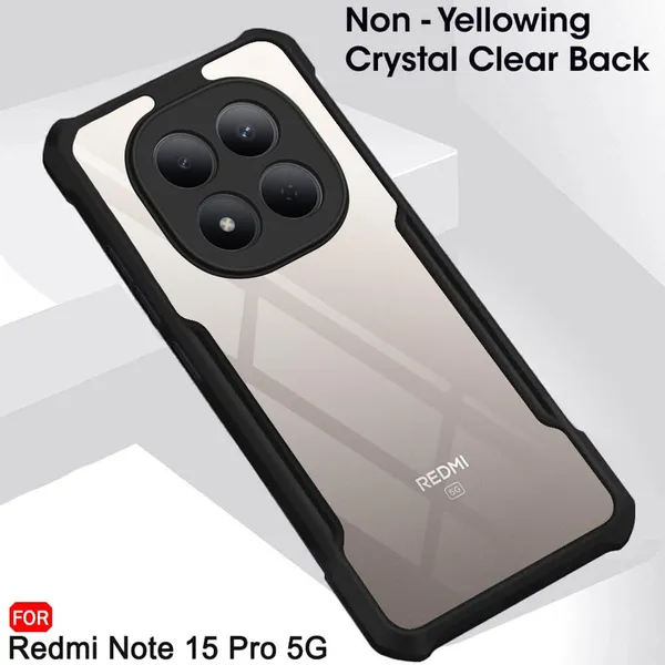 Back_Case_Cover_For_Redmi_Mi_Note_15_Pro_5g_Slim_Anti_Yellow_Protective_Shock_Proof_Bumper_Hybrid_Pc_With_Tpu_Frame_Transparent_Clear