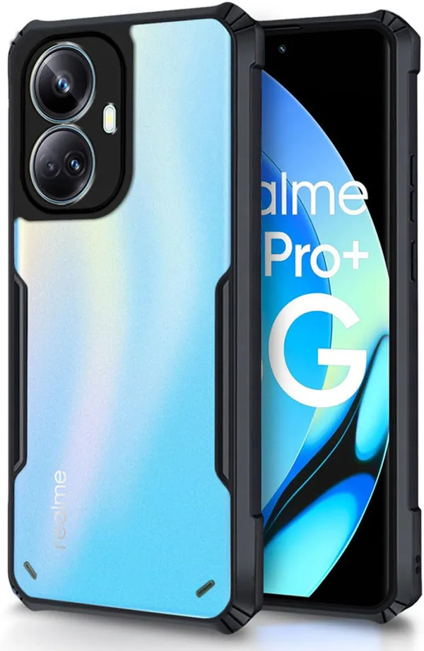 Back_Case_Cover_For_Realme_10_Pro_Plus_5g_Slim_Anti_Yellow_Protective_Shock_Proof_Bumper_Hybrid_Pc_With_Tpu_Frame_Transparent_Clear
