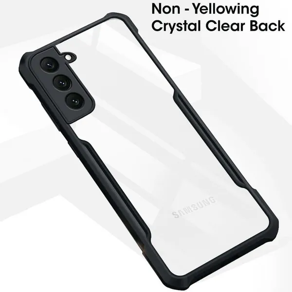 Back_Case_Cover_For_Samsung_S22__Slim_Anti_Yellow_Protective___Shockproof_Bumper___Hybrid_Pc_Plus_Tpu_Frame___Transparent_Clear