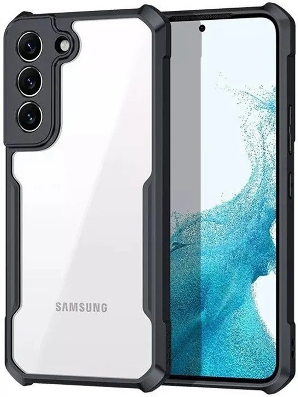 Back_Case_Cover_For_Samsung_S22__Slim_Anti_Yellow_Protective___Shockproof_Bumper___Hybrid_Pc_Plus_Tpu_Frame___Transparent_Clear