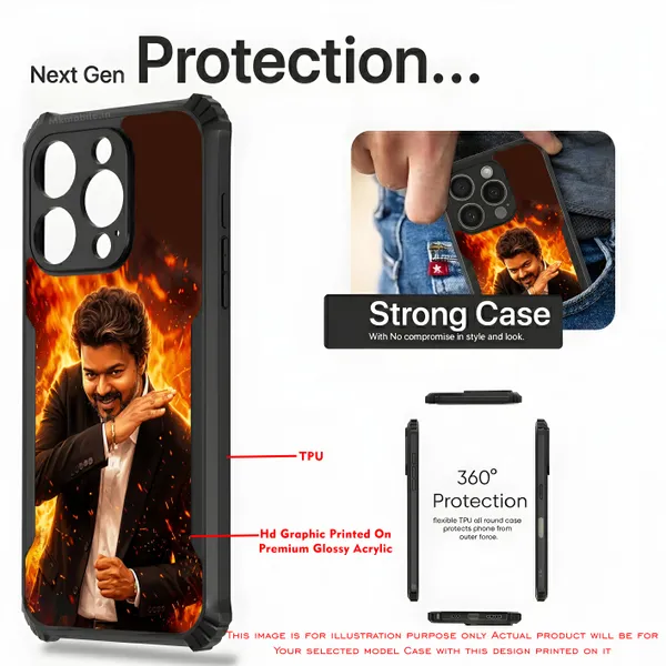 Cm_C_Joseph_Vijay_Thalapathy_Tvk_On_Fire_Design_Printed_Bumper_Glossy_Back_Case_Cover_With_Camera_Protection_Mk000551_Ip