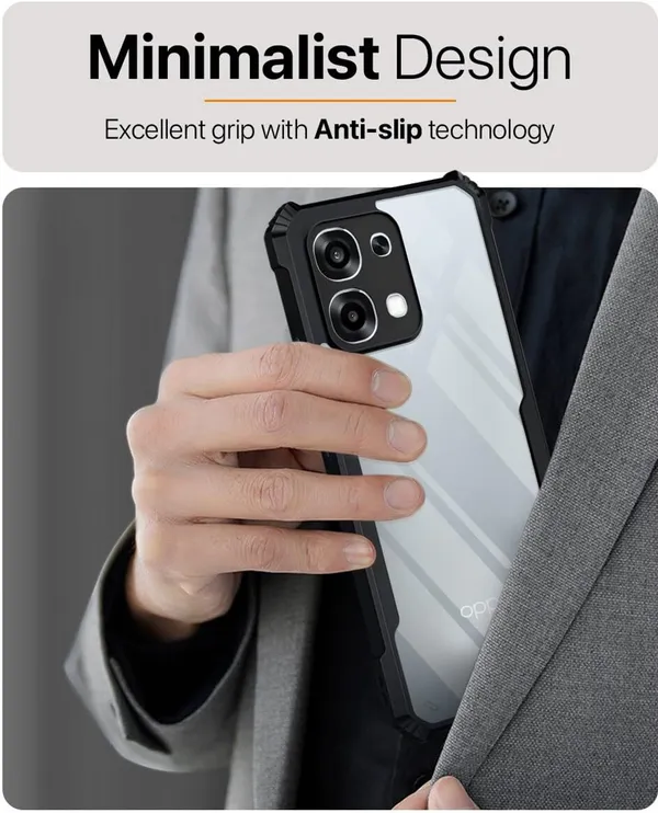 Back_Case_Cover_For_Oppo_F31_5g_Slim_Anti_Yellow_Protective_Shock_Proof_Bumper_Hybrid_Pc_With_Tpu_Frame_Transparent_Clear