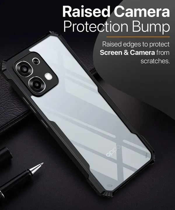 Back_Case_Cover_For_Oppo_F31_5g_Slim_Anti_Yellow_Protective_Shock_Proof_Bumper_Hybrid_Pc_With_Tpu_Frame_Transparent_Clear