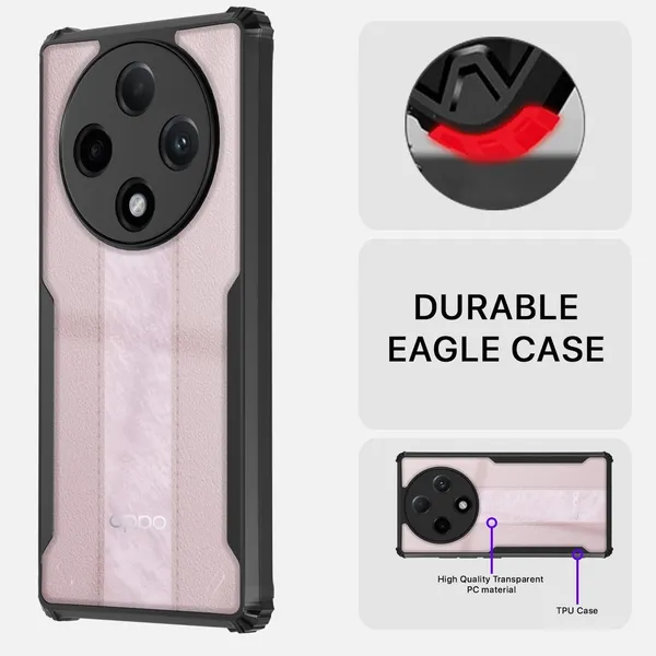 Back_Case_Cover_For_Oppo_F27_Pro_/_Oppo_F27_Pro_Plus__Slim_Anti_Yellow_Protective___Shockproof_Bumper___Hybrid_Pc_Plus_Tpu_Frame___Transparent_Clear