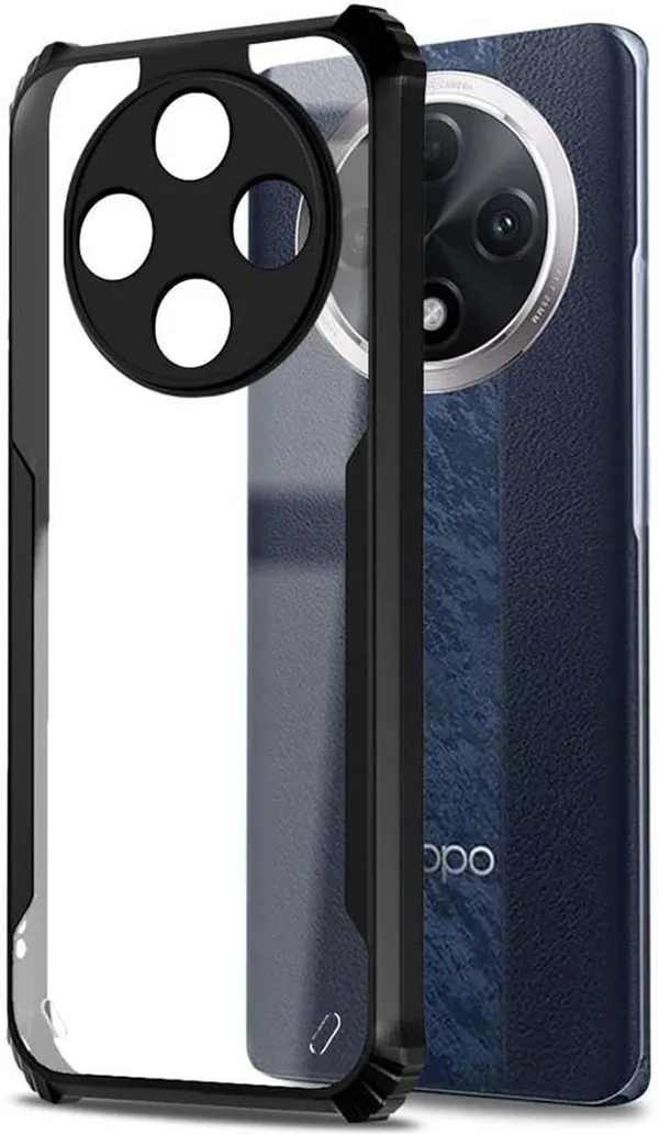 Back_Case_Cover_For_Oppo_F27_Pro_/_Oppo_F27_Pro_Plus__Slim_Anti_Yellow_Protective___Shockproof_Bumper___Hybrid_Pc_Plus_Tpu_Frame___Transparent_Clear