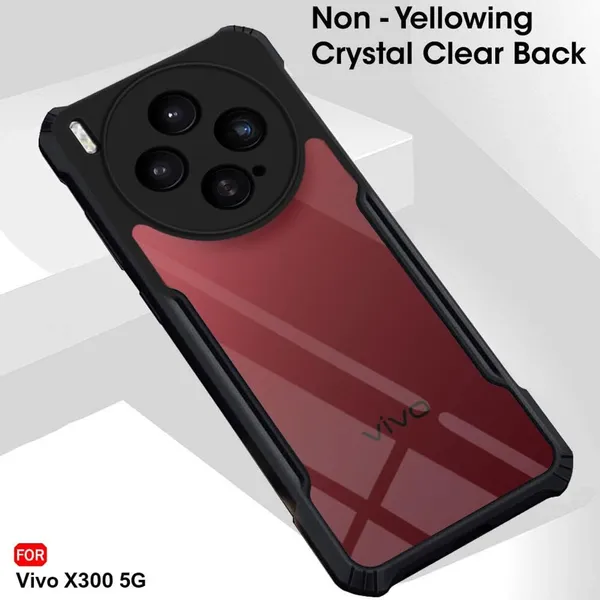 Back_Case_Cover_For_Vivo_X300_5g_Slim_Anti_Yellow_Protective_Shock_Proof_Bumper_Hybrid_Pc_With_Tpu_Frame_Transparent_Clear