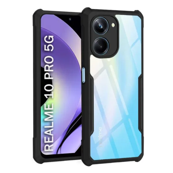 Back_Case_Cover_For_Realme_10_5g_Slim_Anti_Yellow_Protective_Shock_Proof_Bumper_Hybrid_Pc_With_Tpu_Frame_Transparent_Clear