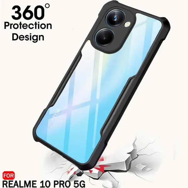 Back_Case_Cover_For_Realme_10_5g_Slim_Anti_Yellow_Protective_Shock_Proof_Bumper_Hybrid_Pc_With_Tpu_Frame_Transparent_Clear