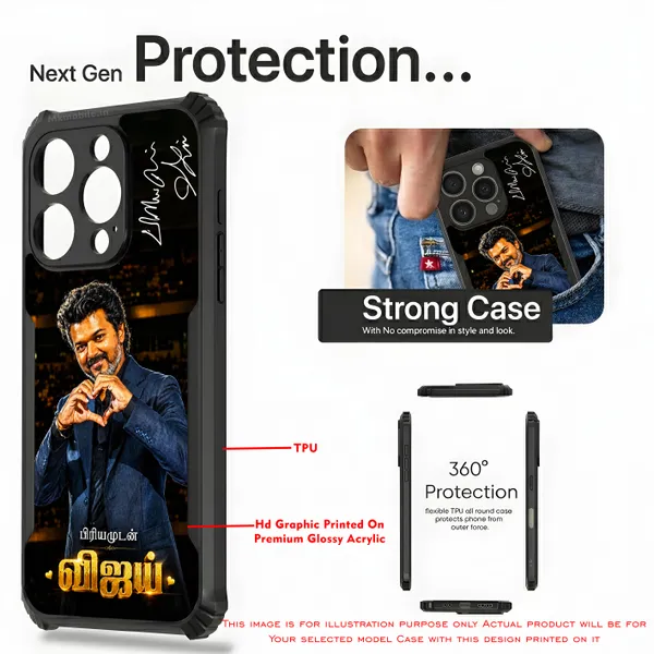 Indian_Actor_Thalapathy_Vijay_In_Blue_Coat_Suit_Showing_Heart_Symbol_With_Priyamudan_Vijay_Signature__Design_Printed_Bumper_Glossy_Back_Case_Cover_With_Camera_Protection_Mk000569_Ip