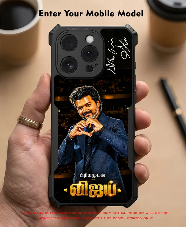 Indian_Actor_Thalapathy_Vijay_In_Blue_Coat_Suit_Showing_Heart_Symbol_With_Priyamudan_Vijay_Signature__Design_Printed_Bumper_Glossy_Back_Case_Cover_With_Camera_Protection_Mk000569_Ip