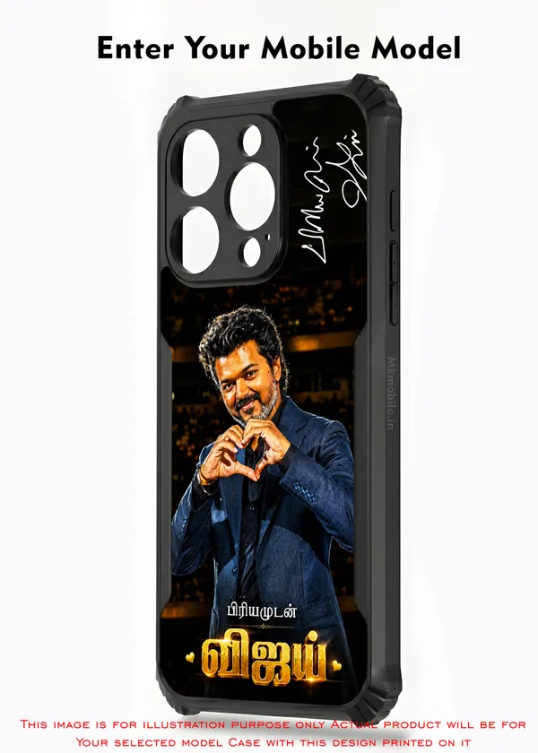 Indian_Actor_Thalapathy_Vijay_In_Blue_Coat_Suit_Showing_Heart_Symbol_With_Priyamudan_Vijay_Signature__Design_Printed_Bumper_Glossy_Back_Case_Cover_With_Camera_Protection_Mk000569_Ip