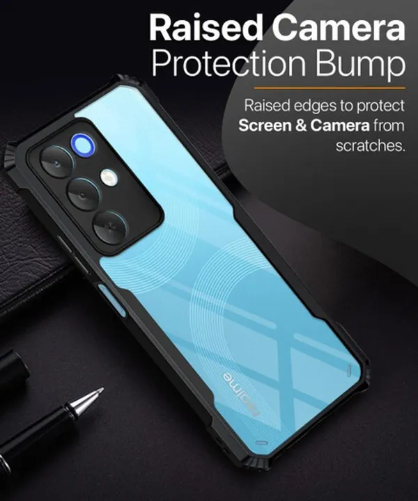 Back_Case_Cover_For_Realme_15x_5g_/_Realme_C85_5g_/_Narzo_90x_5g_Slim_Anti_Yellow_Protective_Shock_Proof_Bumper_Hybrid_Pc_With_Tpu_Frame_Transparent_Clear