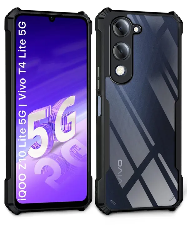 Back_Case_Cover_For_Iqoo_Z10_Lite_5g_/_Vivo_T4_Lite_5g_/_Y19_5g_/_Y19e_/_Y04_4g_/_Y29s_5g_Slim_Anti_Yellow_Protective_Shock_Proof_Bumper_Hybrid_Pc_With_Tpu_Frame_Transparent_Clear
