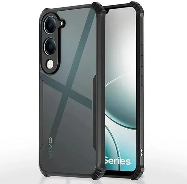 Back_Case_Cover_For_Iqoo_Z10_Lite_5g_/_Vivo_T4_Lite_5g_/_Y19_5g_/_Y19e_/_Y04_4g_/_Y29s_5g_Slim_Anti_Yellow_Protective_Shock_Proof_Bumper_Hybrid_Pc_With_Tpu_Frame_Transparent_Clear